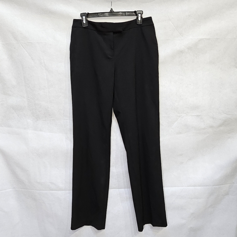 Jones New York Sydney Black Trouser 62% Polyester 34% Viscose 4% Elastane Sz 6